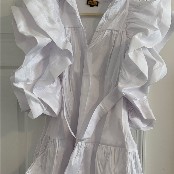 White Ruffled Blouse - Picture 2 of 4